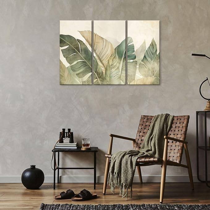 Ensemble de 3 tableaux sur toile LUMASOUL, Enlèvement ou Envoi, Impression, Réaliste, Toile