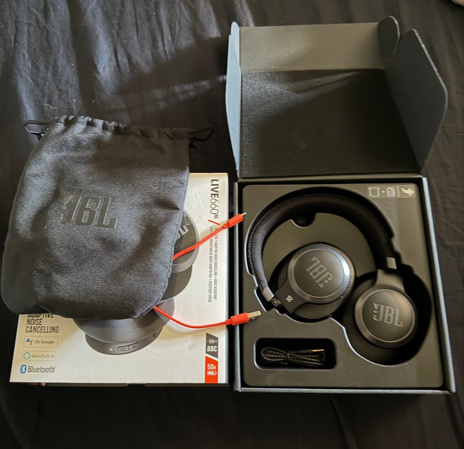 JBL hoofdtelefoon, TV, Hi-fi & Vidéo, Casques audio, JBL, Enlèvement, Bluetooth, Noir