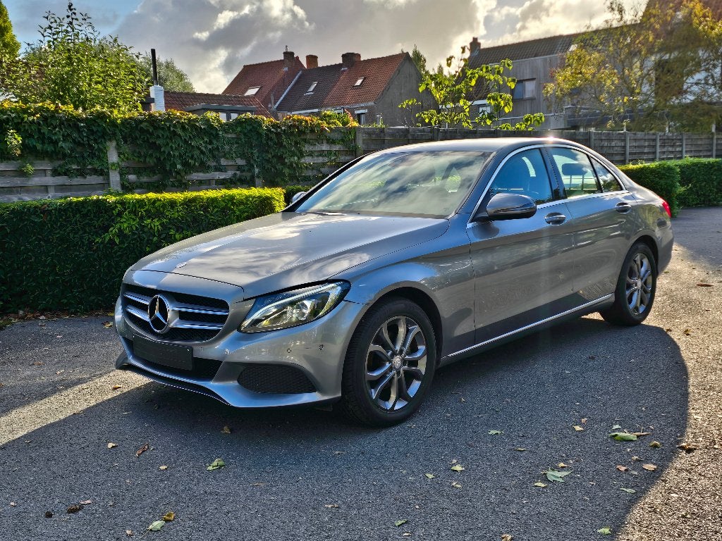 MERCEDES BENZ C 180 1.6 benzine 2016 Euro6b ° EXPORT ❗, Auto's, 4 cilinders, Leder en Stof, 1595 cc, Bedrijf