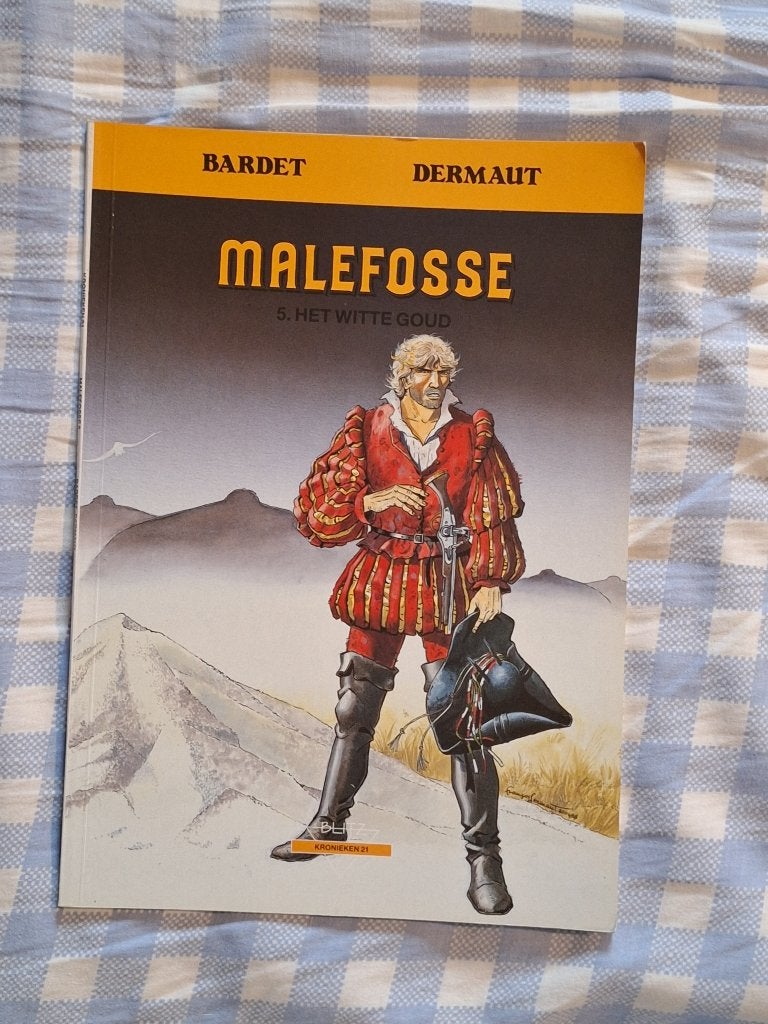 Malefosse 5: het witte goud, Eén stripboek, Ophalen of Verzenden, Zo goed als nieuw