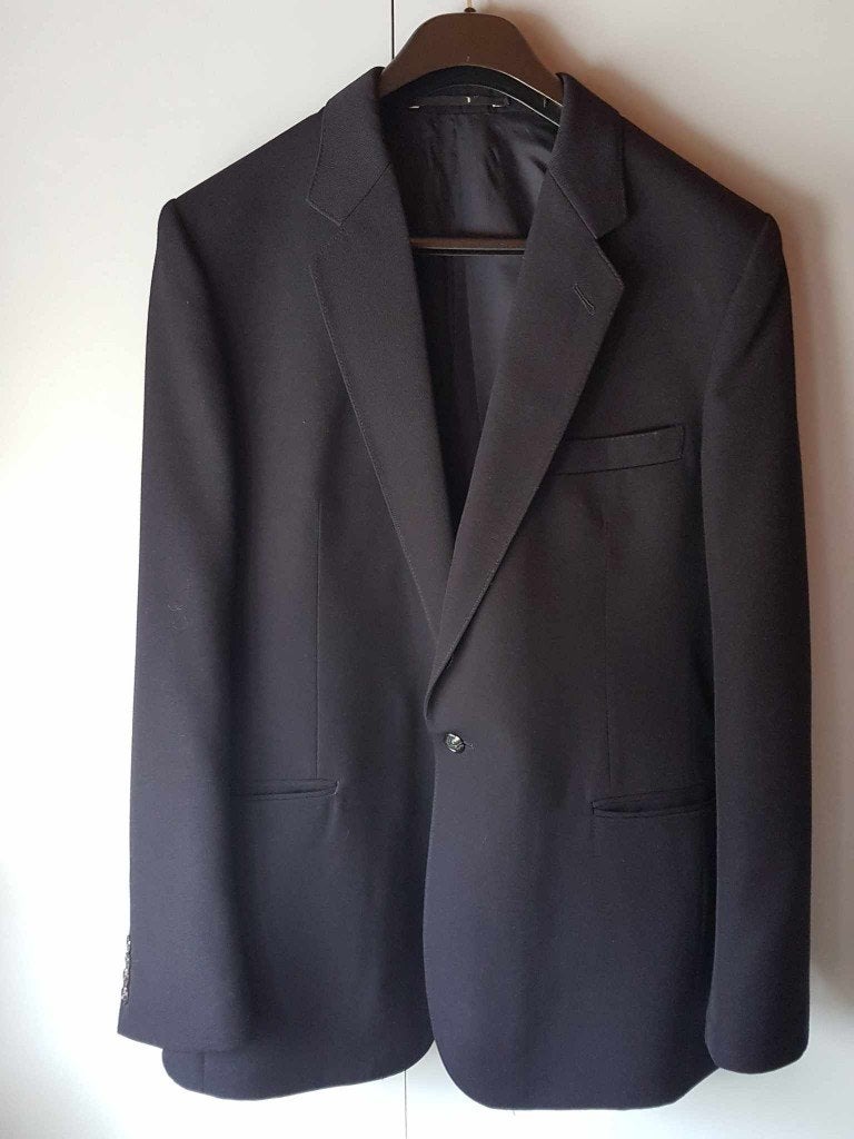 Costume 3 pièces bleu foncé veste taille 54 pantalon 42, Ophalen of Verzenden, Zo goed als nieuw, Maat 52/54 (L), Blauw