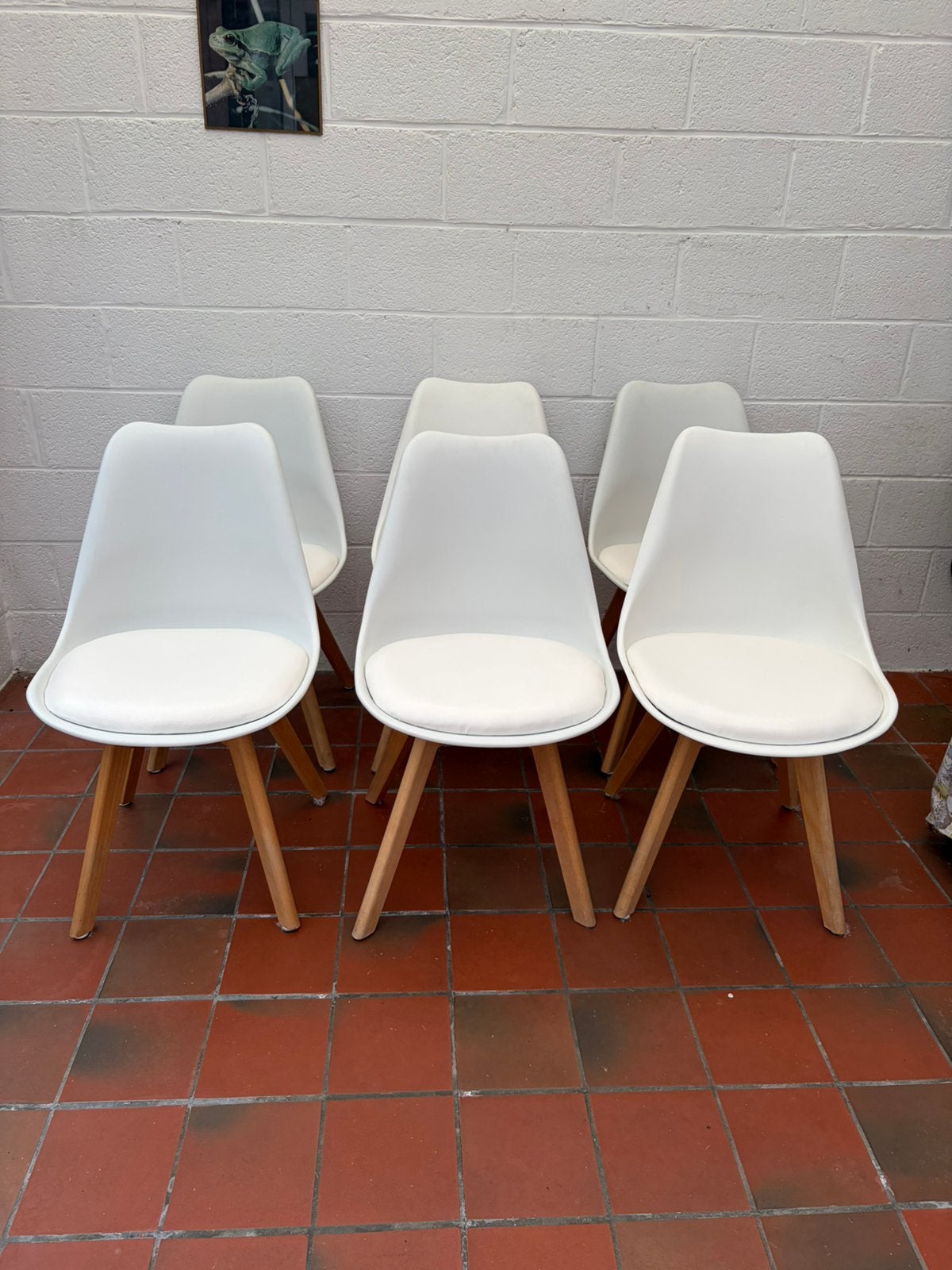 6 chaises de salle a manger, Maison & Meubles, Enlèvement, Utilisé, Une, Bois