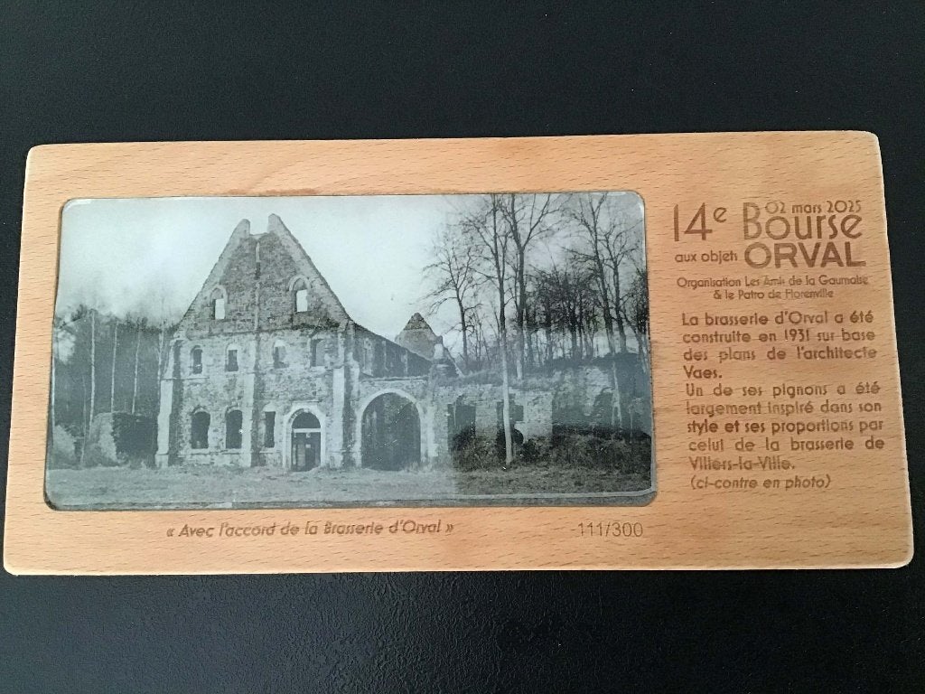 Objet collector 14eme bourse orval, Verzamelen, Ophalen, Nieuw, Reclamebord, Plaat of Schild