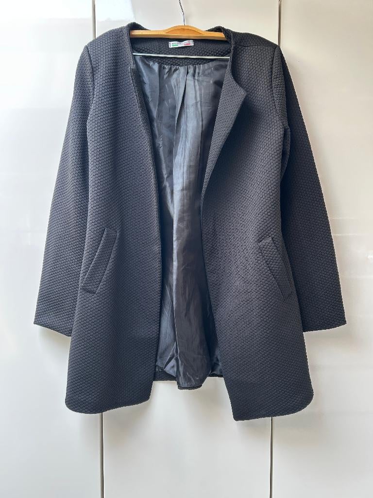 Zwart vest Made In Italy - Maat L, Zwart, Maat 42/44 (L), Ophalen of Verzenden, Zo goed als nieuw