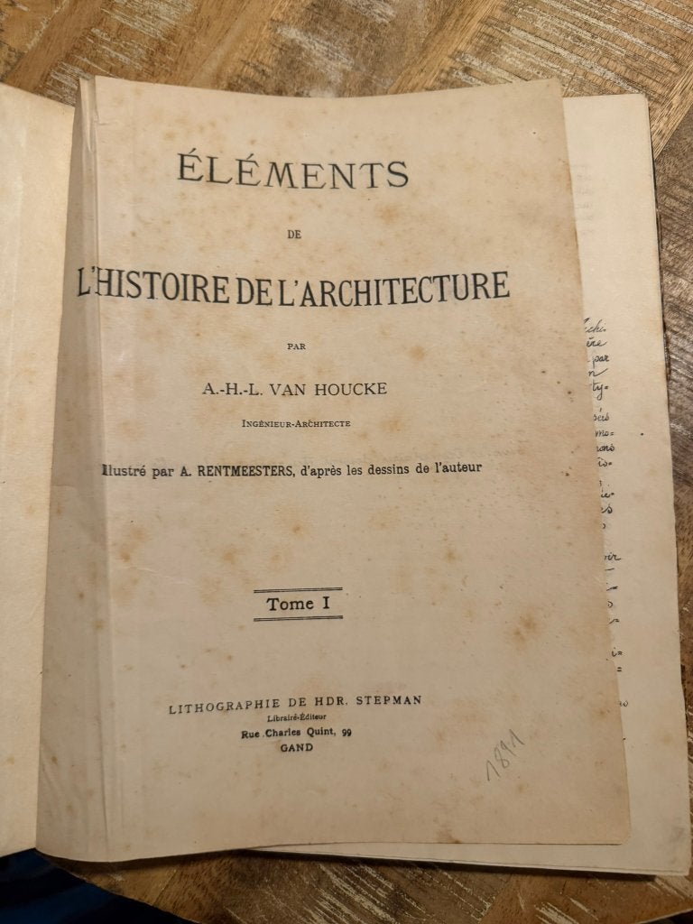 éléments de l'histoire de l'architecture par Van Houcke 2 dl, Enlèvement ou Envoi, Van Houcke