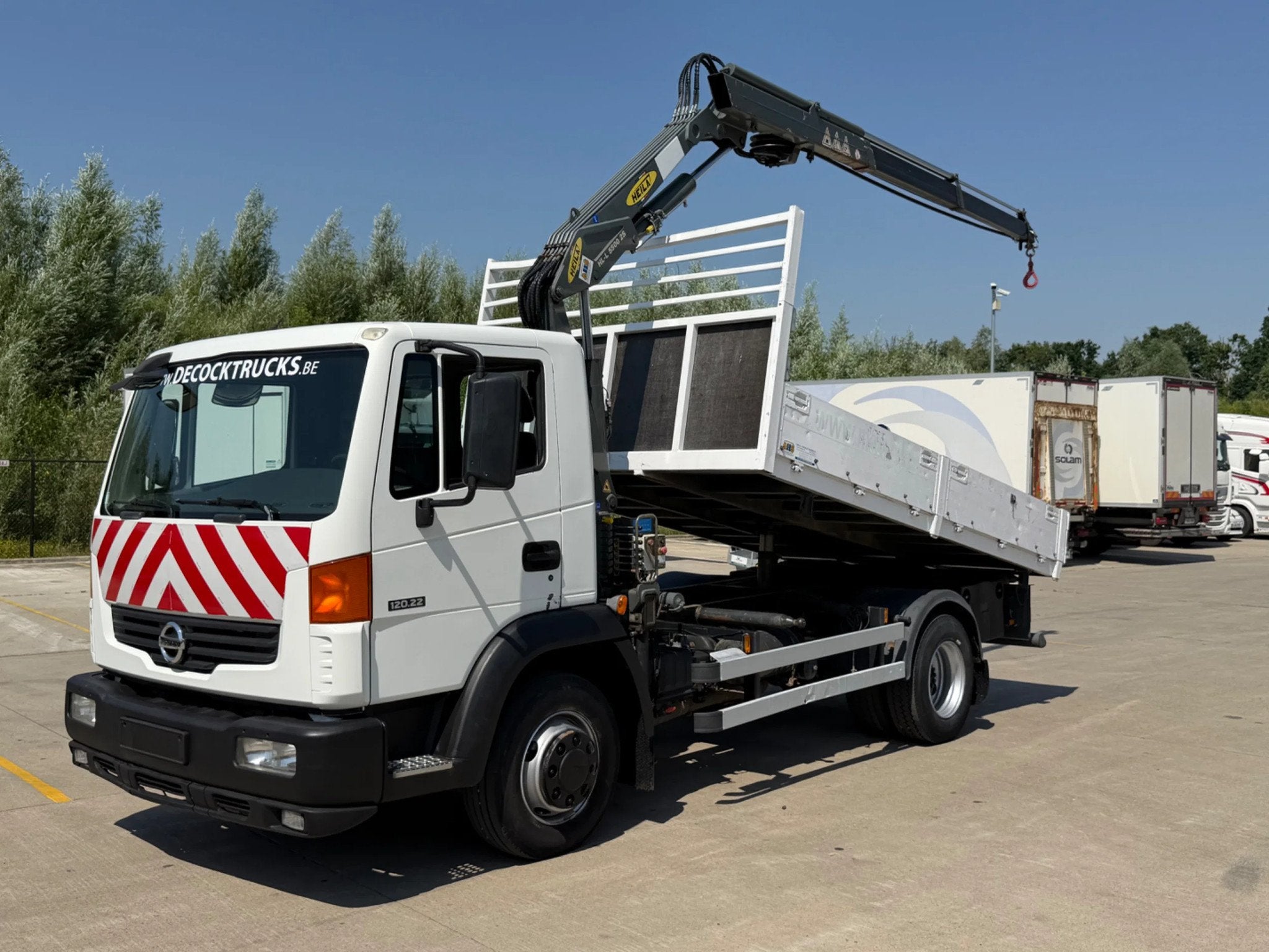 Nissan ATLEON 12.22 3-KANT KIPPER+KRAAN (bj 2007), Auto's, Overige merken, Overige brandstoffen, Bedrijf, Te koop