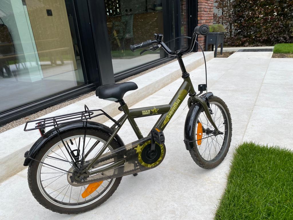 Kinderfiets 18 inch - heel goede staat, Fietsen en Brommers, Fietsen | Kinderfietsjes, Ophalen, Zo goed als nieuw, Terugtraprem