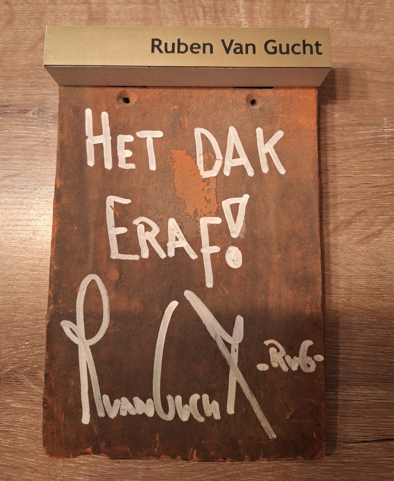 Originele dakpan Casino Middelkerke - Ruben Van Gucht., Antiek en Kunst, Ophalen of Verzenden
