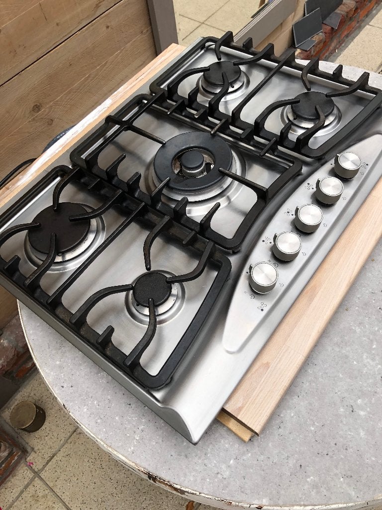 kookvuur op gas (Whirlpool), Elektronische apparatuur, Ophalen, Gebruikt, Minder dan 85 cm, 60 cm of meer