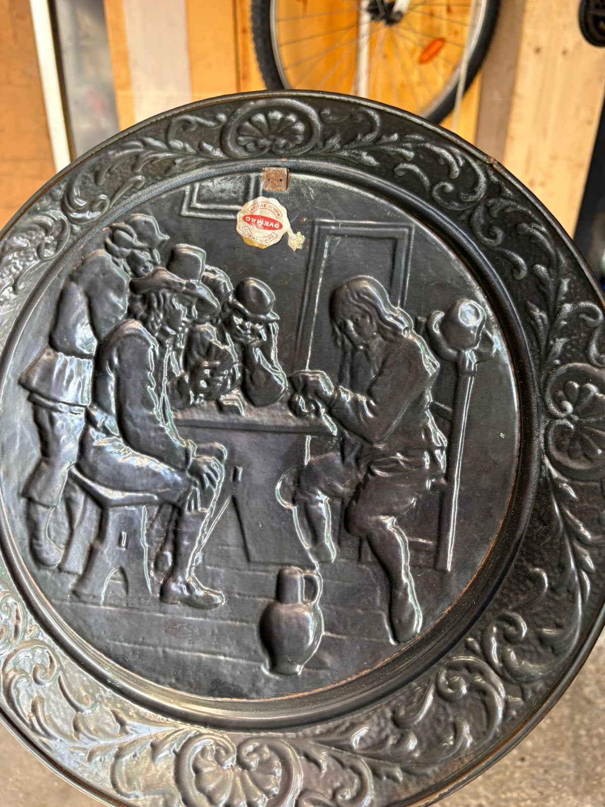 Assiette metal decorative, Antiek en Kunst, Ophalen of Verzenden