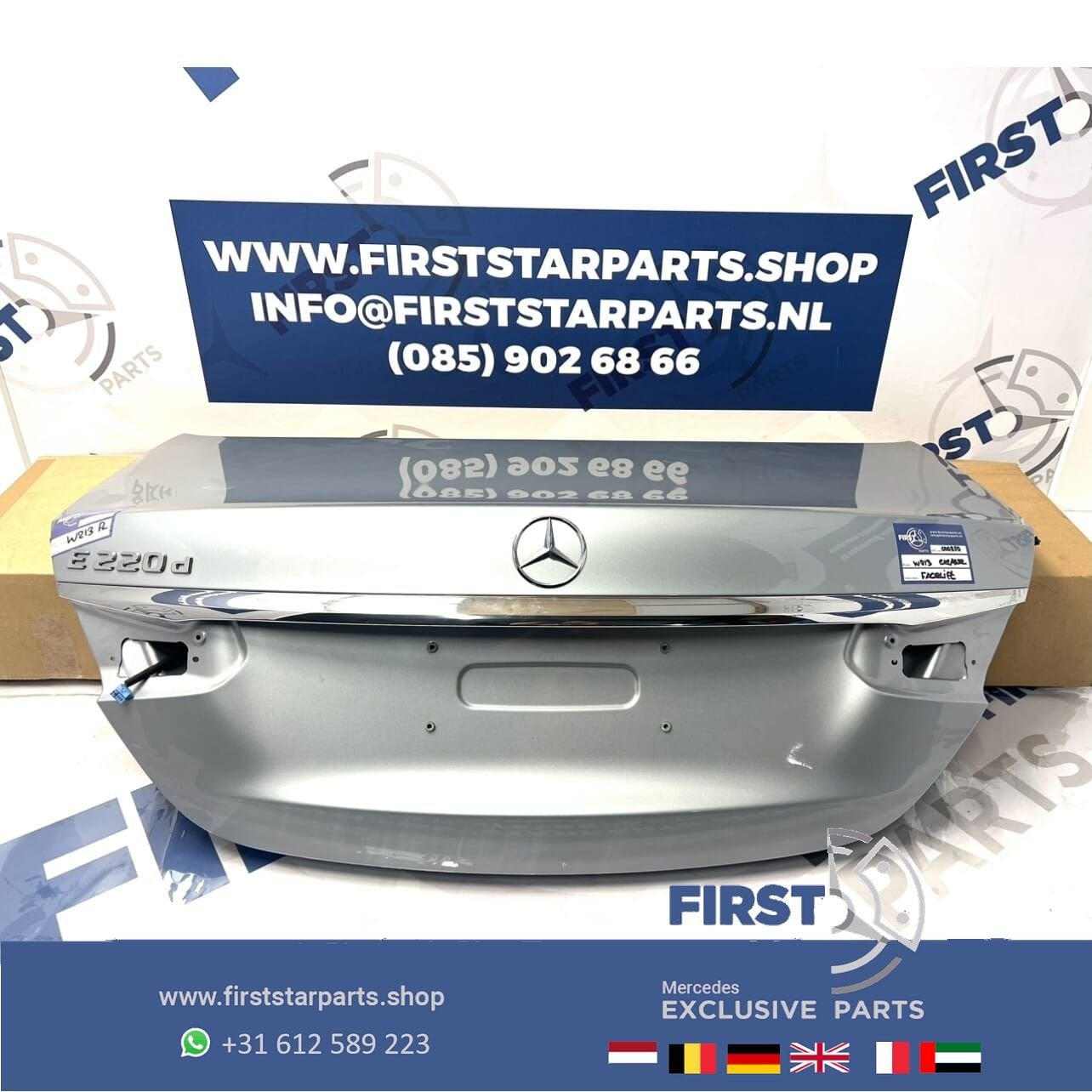 W213 FACELIFT E KLASSE 2023 ACHTERKLEP COMPLETE KOFFERKLEP K, Auto-onderdelen, Gebruikt, Ophalen of Verzenden, Achter, -