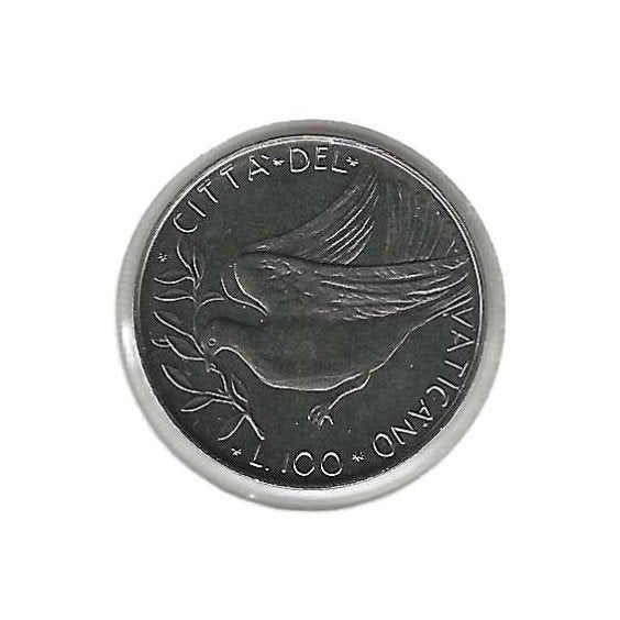 Vaticaan, 100 Lire 1975., Ophalen of Verzenden, Overige landen, Losse munt