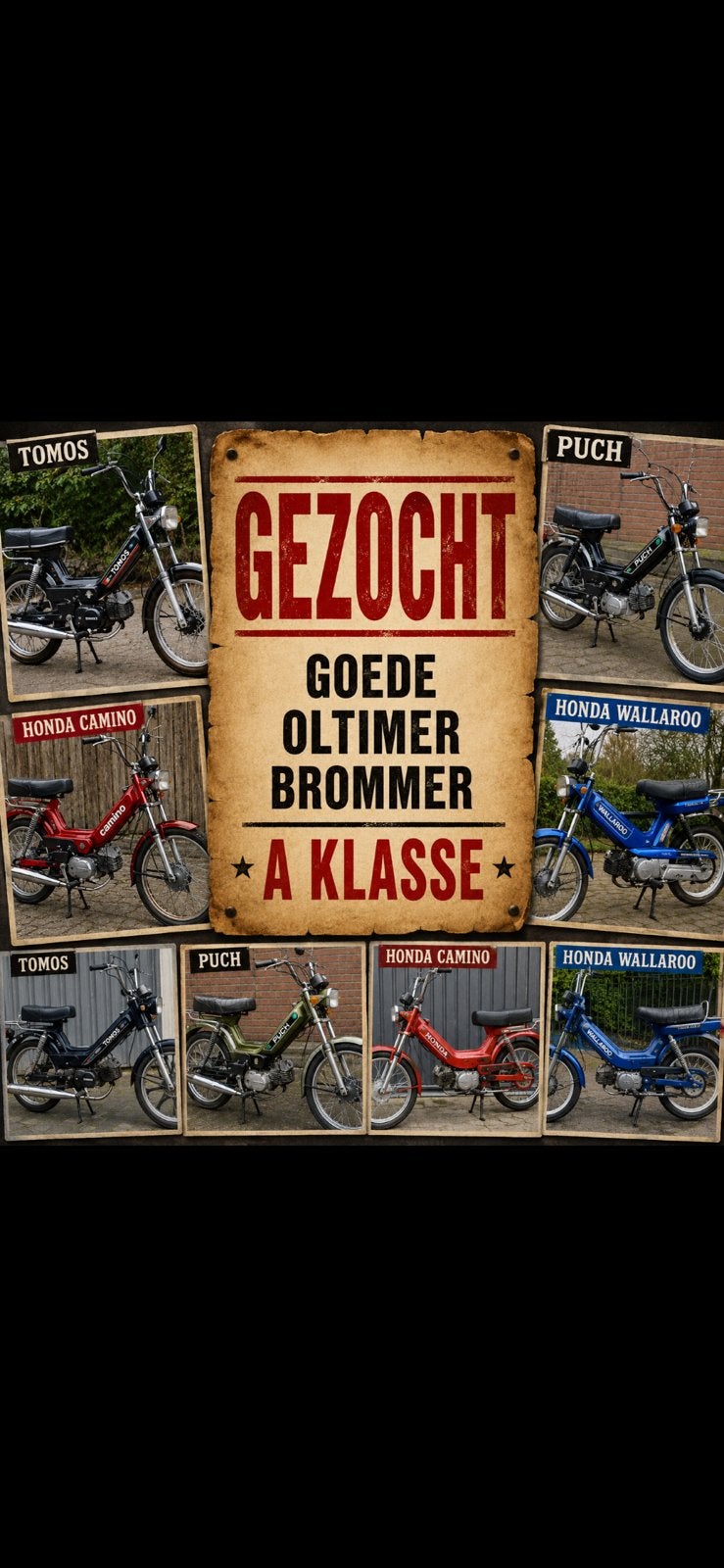 Gezocht goeie nette oltimer brommer, Ophalen, Zo goed als nieuw, Overige typen, Overige merken