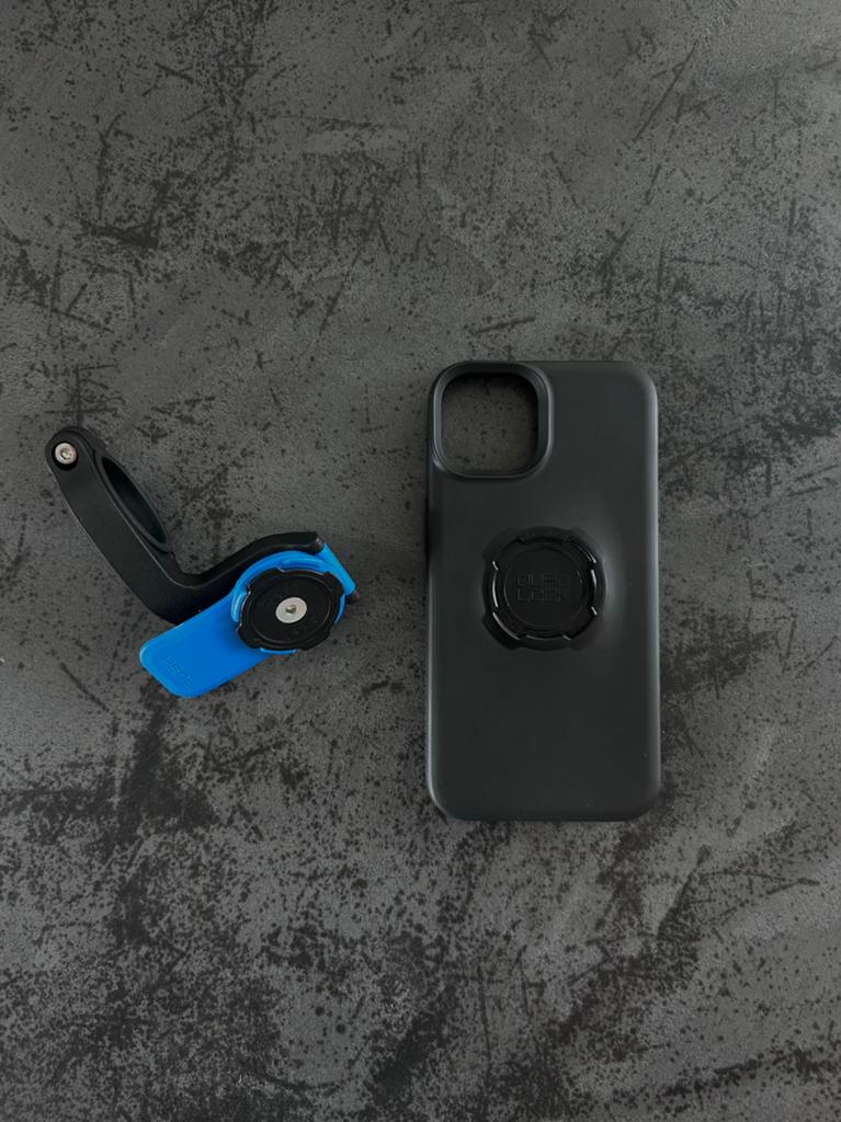 Quad Lock Set Out Front Mount + iPhone 14 hoesje, Fietsen en Brommers, Fietsaccessoires | Overige Fietsaccessoires, Ophalen of Verzenden