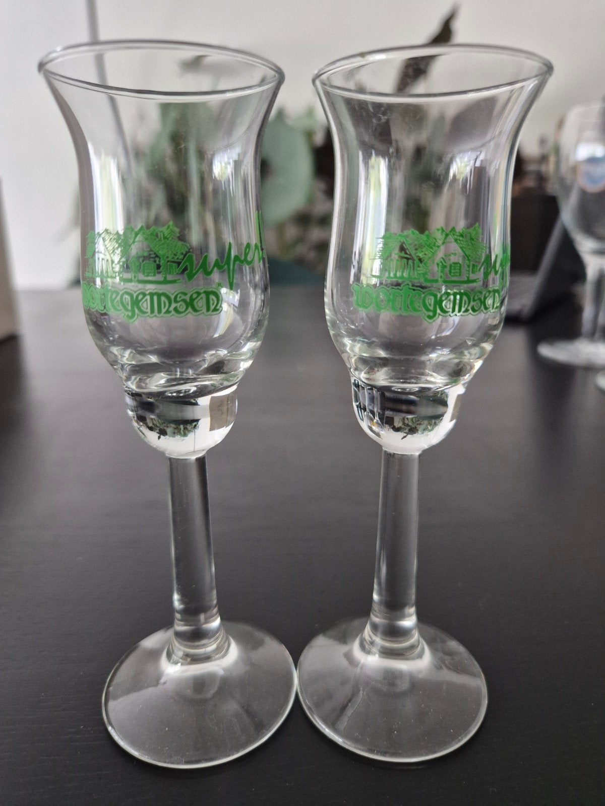 set 2 glaasjes Wortegemsen, Verzamelen, Ophalen of Verzenden