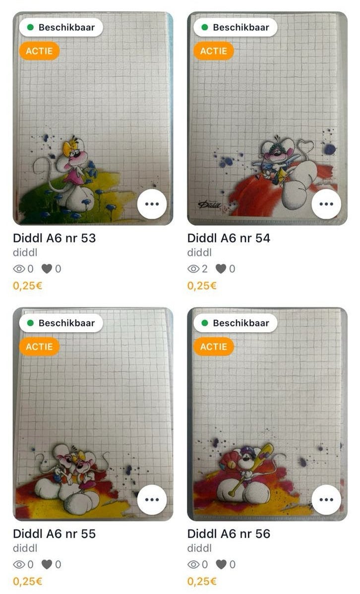 Feuilles blanches Diddl A6, Enlèvement ou Envoi, Diddl, Comme neuf