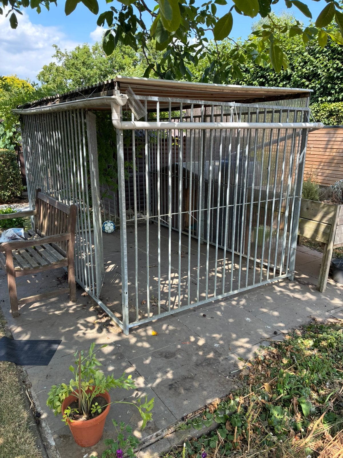 Gegalvaniseerde hondenren 2x3m, Ophalen, 100 cm of meer, Hondenhok, 110 cm of meer