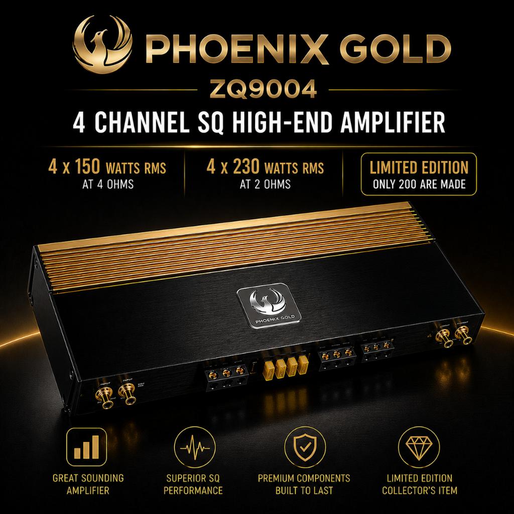 Phoenix Gold ZQ9004 high end SQ versterker, Ophalen of Verzenden, Nieuw