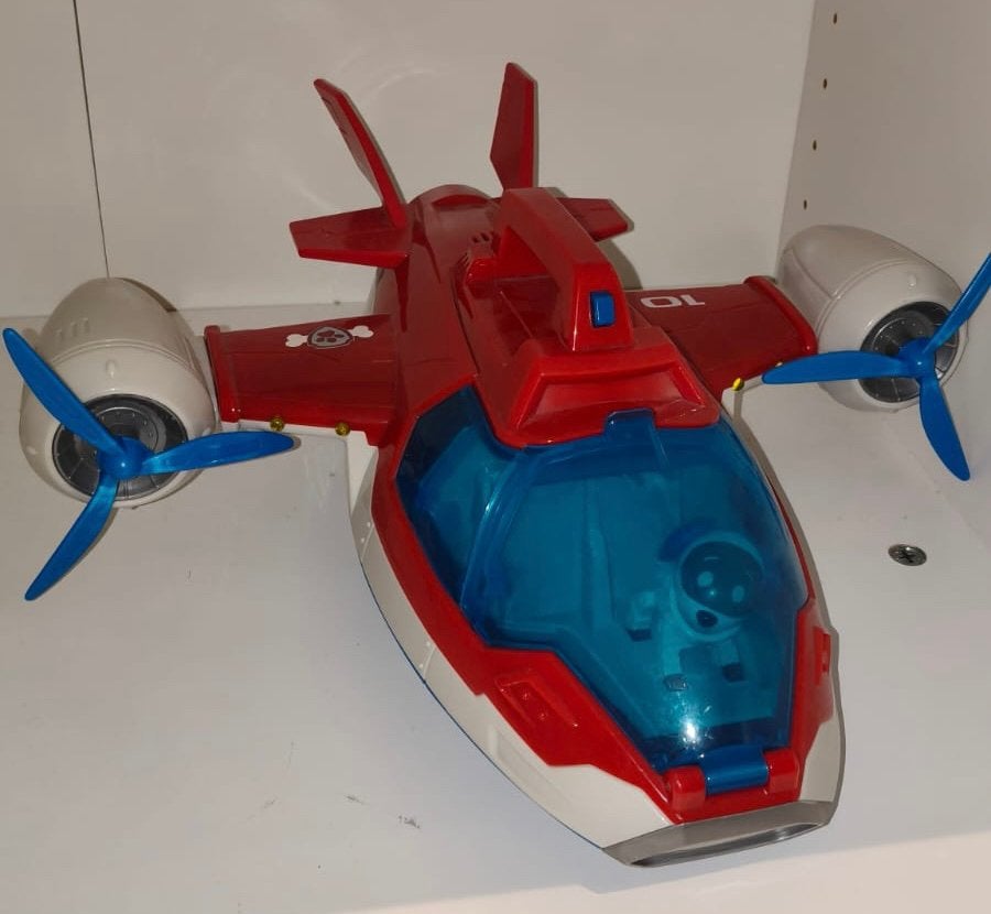 Paw Patrol Air Patroller vliegtuig en Robo-Hond, Kinderen en Baby's, Ophalen, Zo goed als nieuw