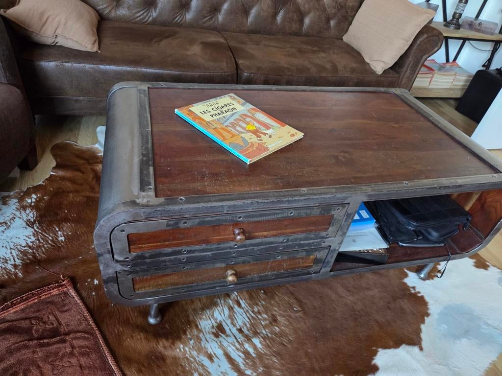 Table de salon look industriel vintage, Enlèvement