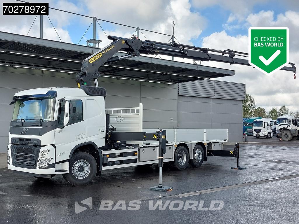 Volvo FM 500 6X2 NEW! Palfinger PK41002 EH Crane Kran Lift+S, Auto's, Vrachtwagens, Automaat, Stof, Euro 6, Wit