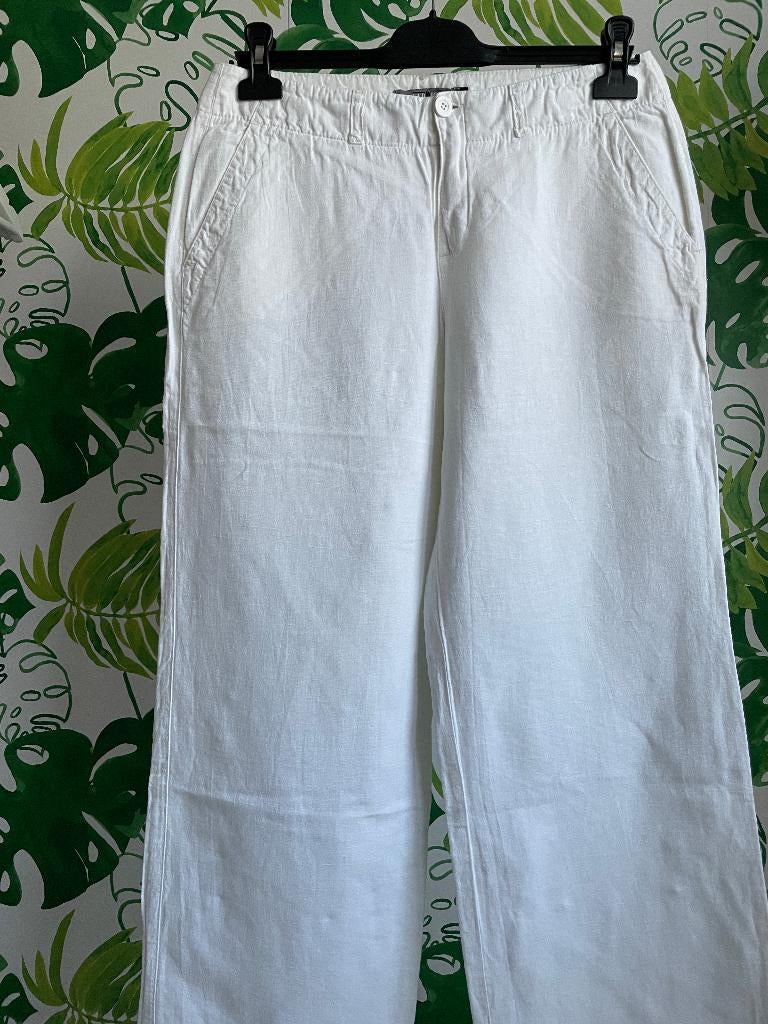 lange broek zomer wit - Verdict - 38, Kleding | Dames, Broeken en Pantalons, Zo goed als nieuw, Maat 38/40 (M), Wit, Lang, Verzenden