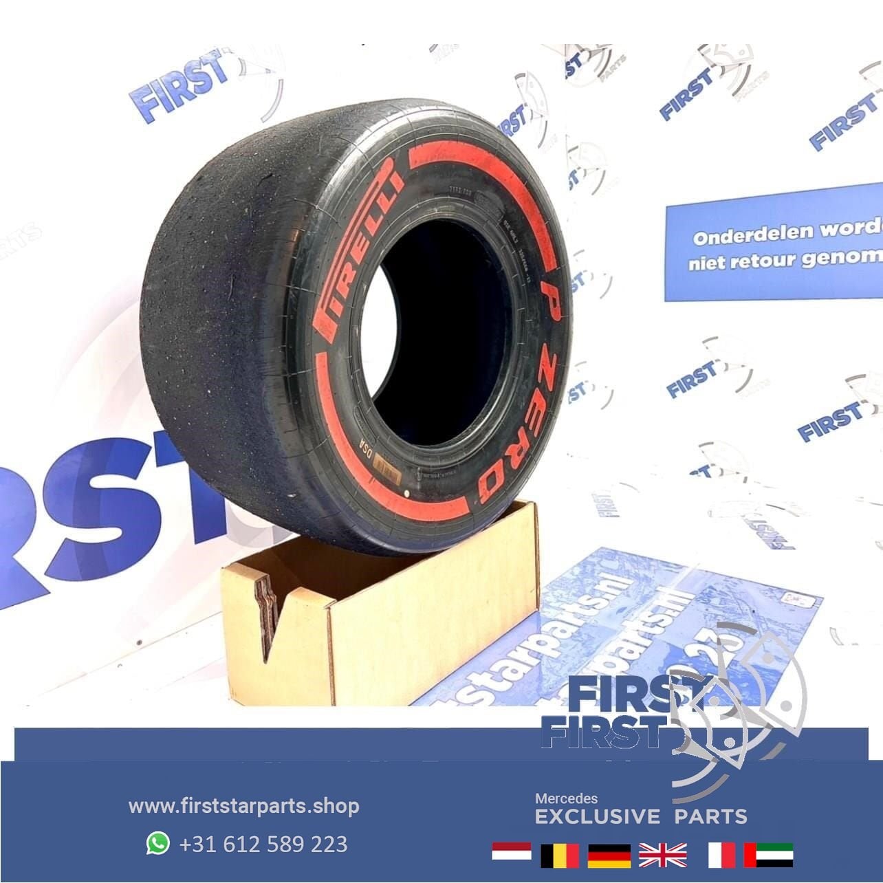 ORIGINELE FORMULE 1 Pirelli P ZERO BAND F1 SLICK ROOD SOFT T, -, Utilisé, -, -