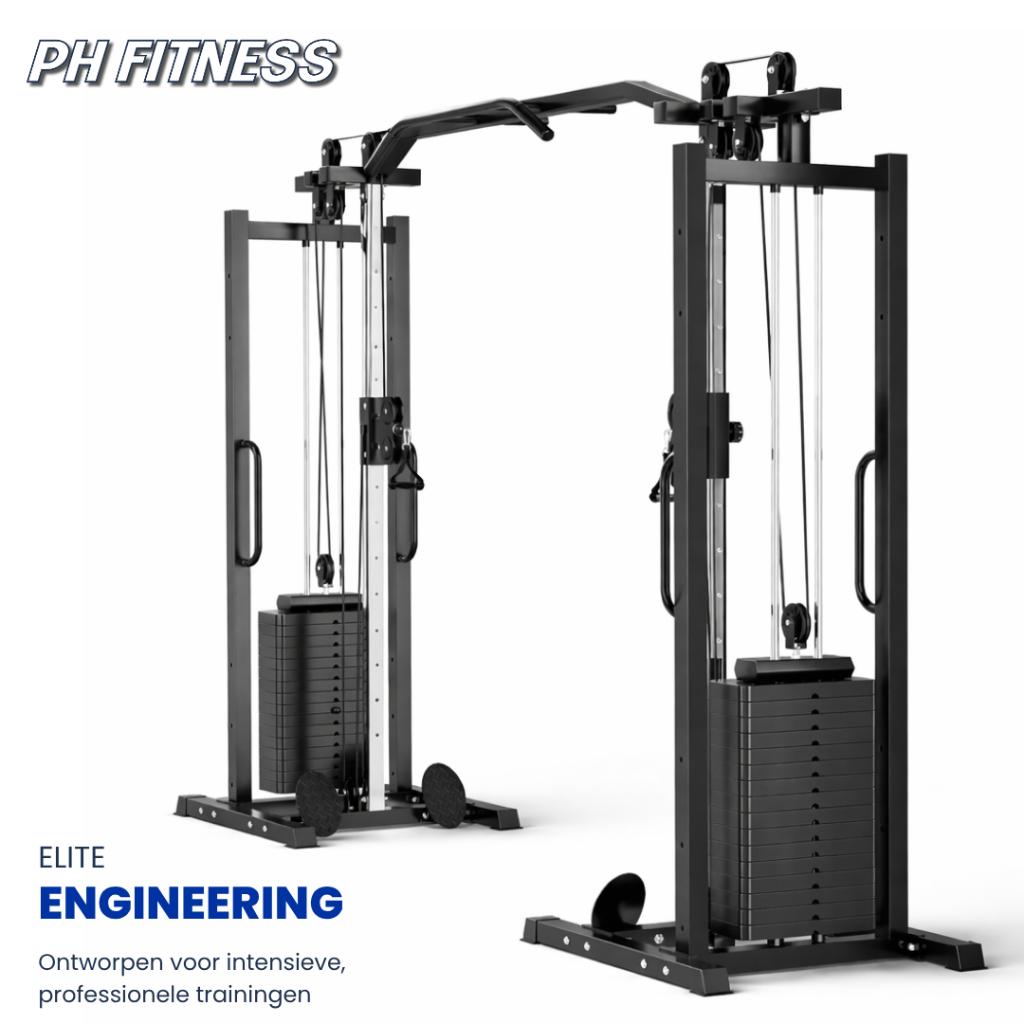 PH Fitness Dual Adjustable Cable Crossover Machine, Sport en Fitness, Ophalen of Verzenden, Nieuw, Armen