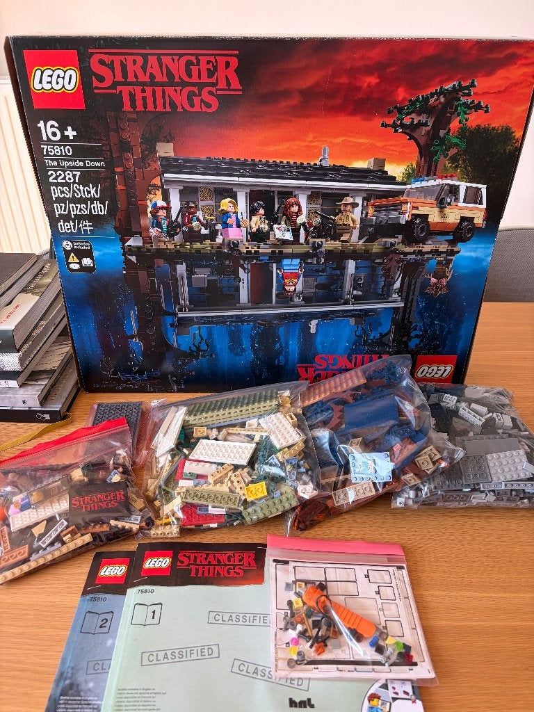 Lego Stranger Things sets 75810 + 40891 + 11370, Kinderen en Baby's, Ophalen, Lego, Compleet, Zo goed als nieuw