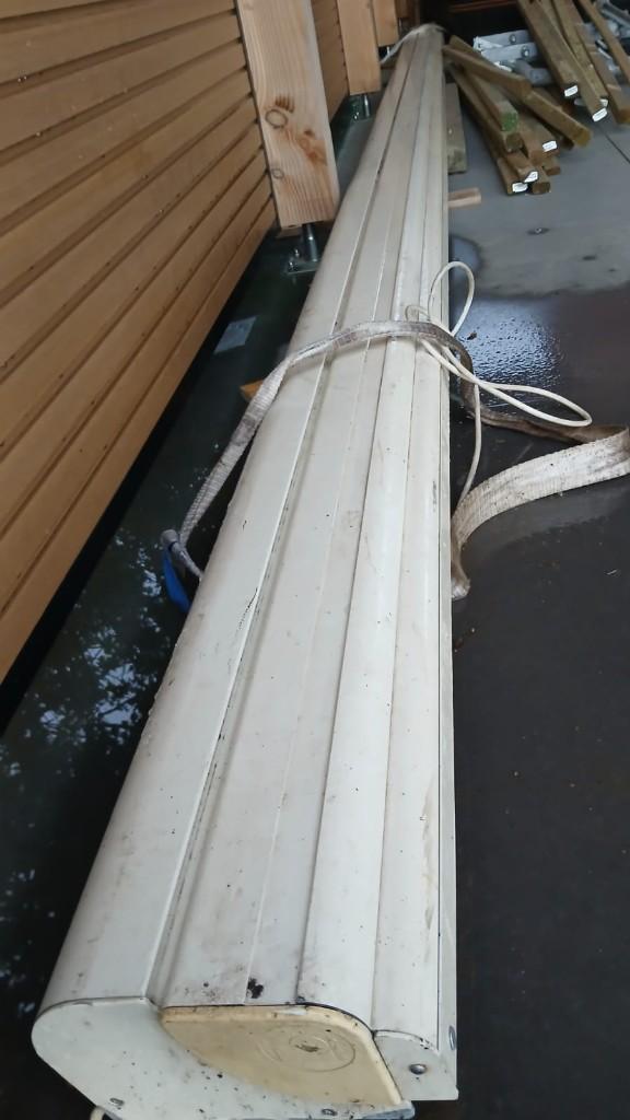 Auvent Brustor B25 d'une longueur de 6 mètres, Jardin & Terrasse, Protection solaire, Utilisé, À bras articulé, 300 cm ou plus