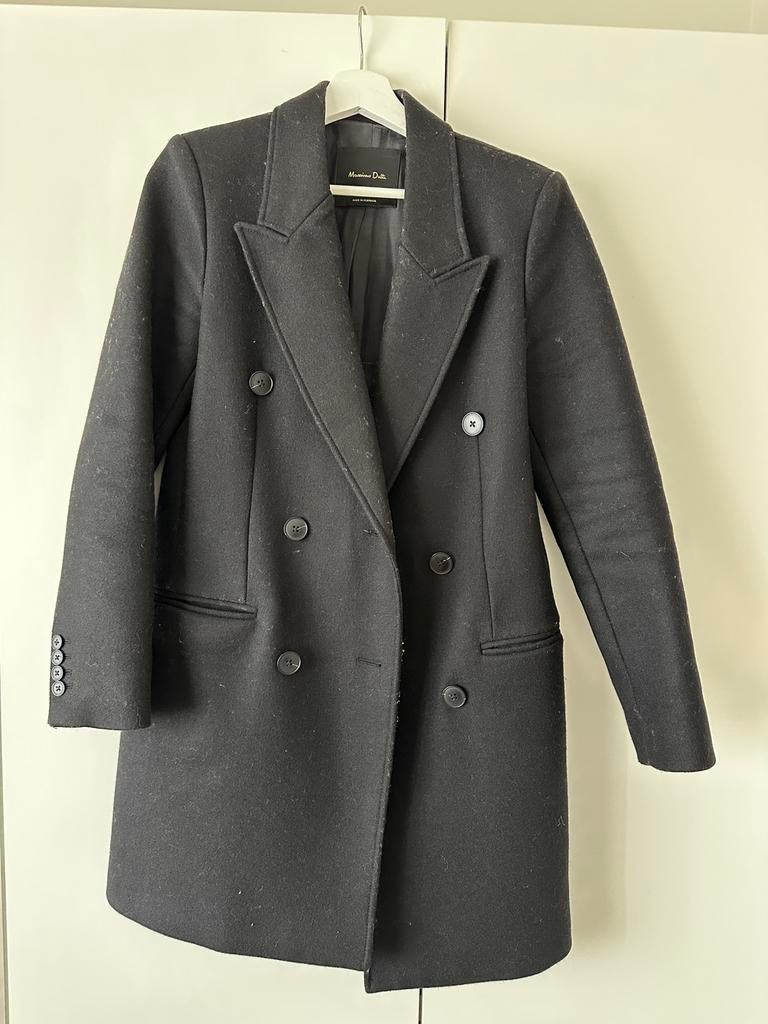 Wollen jas van Massimo Dutti, Kleding | Dames, Ophalen, Zo goed als nieuw, Maat 34 (XS) of kleiner