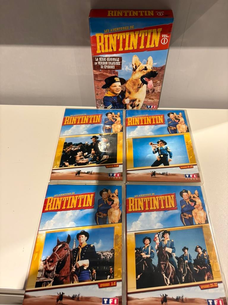 Coffret de 4 DVD « RINTINTIN », Enlèvement ou Envoi, Coffret