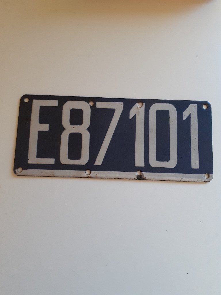 Taksplaat motto rijkswacht zwaantje E 87101, Ophalen of Verzenden
