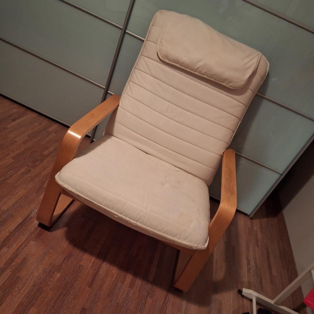 IKEA POANG iconische zetel, Ophalen, Gebruikt, Eenpersoons, Stof