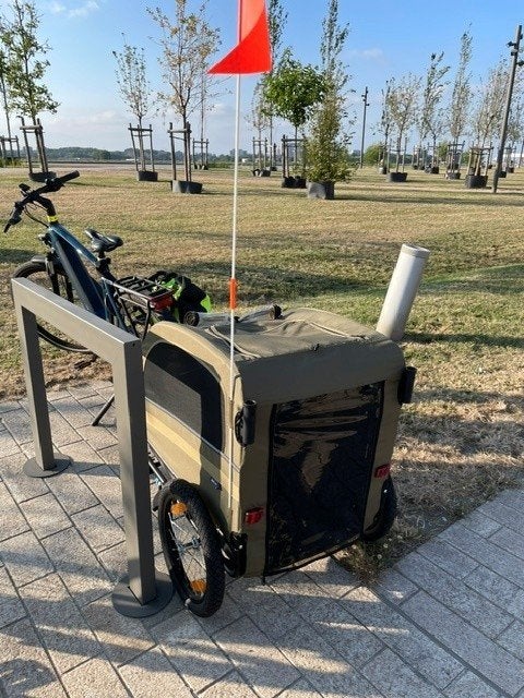 Remorque à vélo pour chien à vendre, Autres marques, Enlèvement, Comme neuf, Remorque de vélo pour chien