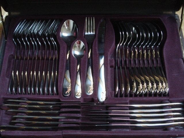 Coffret à couverts Berghoff 72 pièces Suzanne, Maison & Meubles, Cuisine | Couverts, Set de couverts, Comme neuf, Autres marques