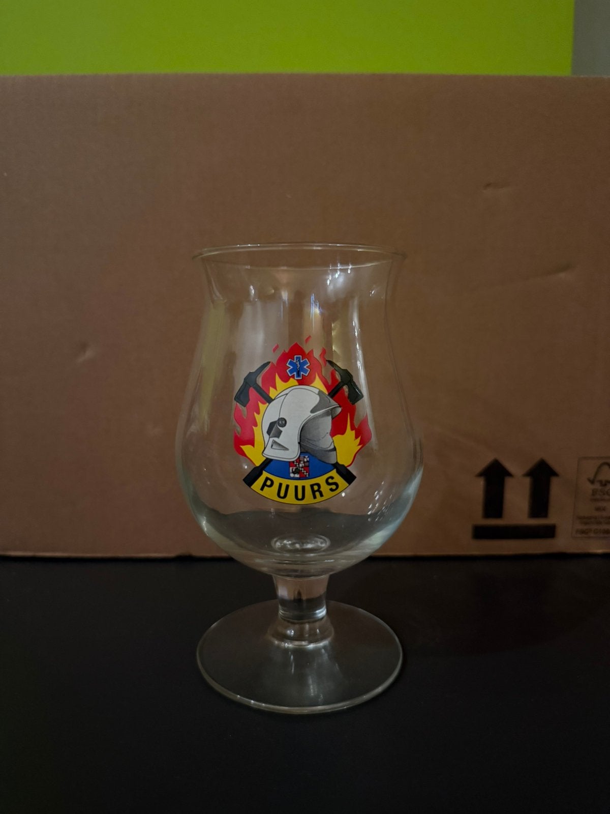 Duvel glas Brandweer Puurs, Collections, Verres & Petits Verres, Enlèvement, Comme neuf