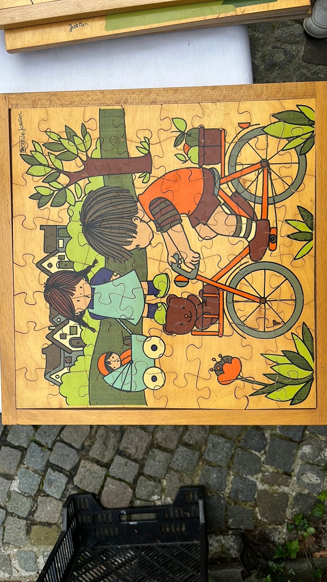 Vintage - puzzels - Jaklien - rolf, Kinderen en Baby's, Speelgoed | Kinderpuzzels, Ophalen of Verzenden, Gebruikt