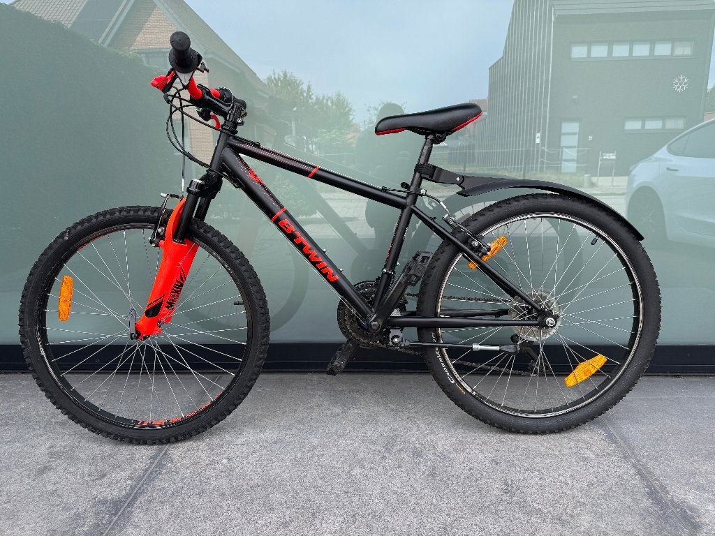 B'Twin MTB 24inch, Gebruikt, Hardtail, Velgrem, Ophalen
