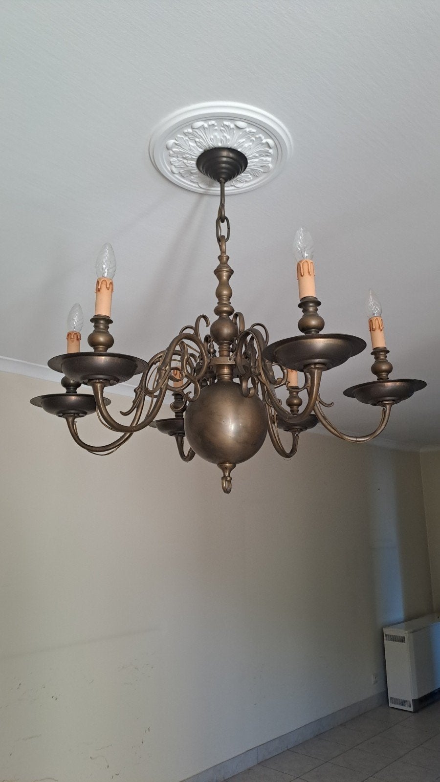 lustre à boule classique flamand/vieux hollandais, Enlèvement