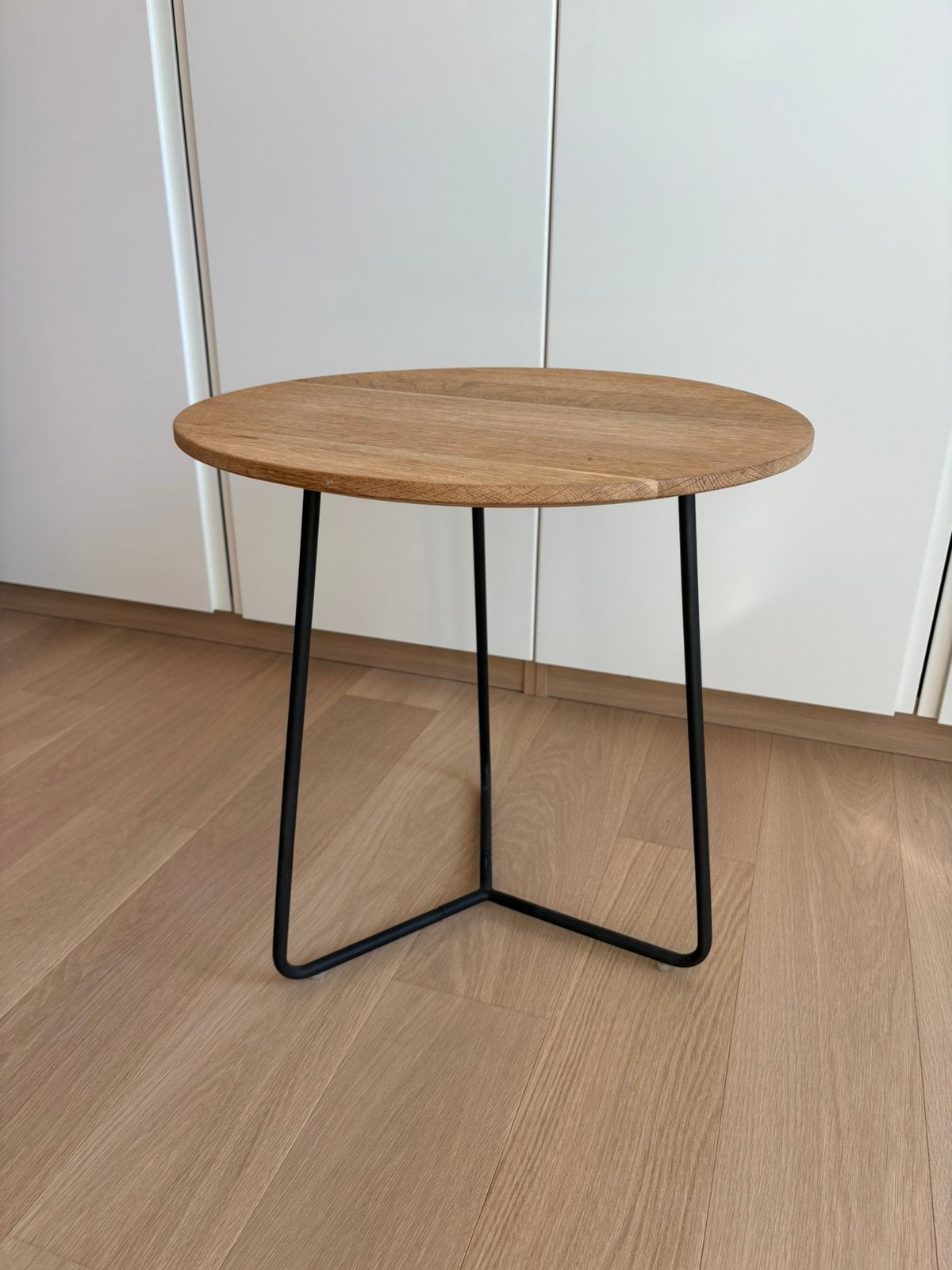 Tables d'appoint en chêne, Maison & Meubles, Tables | Tables d'appoint, Enlèvement, Utilisé, Rond, Bois
