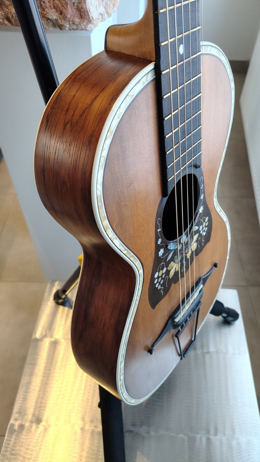 Unieke parlor akoustische gitaar Meinel&Herold 1900, Ophalen, Zo goed als nieuw, Akoestische gitaar
