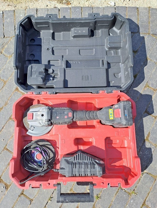 haakse accuslijper, Doe-het-zelf en Bouw, Gereedschap | Slijpmachines, Ophalen, Zo goed als nieuw, Haakse handslijpmachine