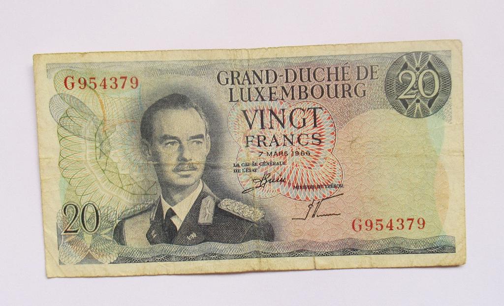 Luxemburg  20 Francs  1966, Postzegels en Munten, Bankbiljetten | Europa | Niet-Eurobiljetten, Verzenden