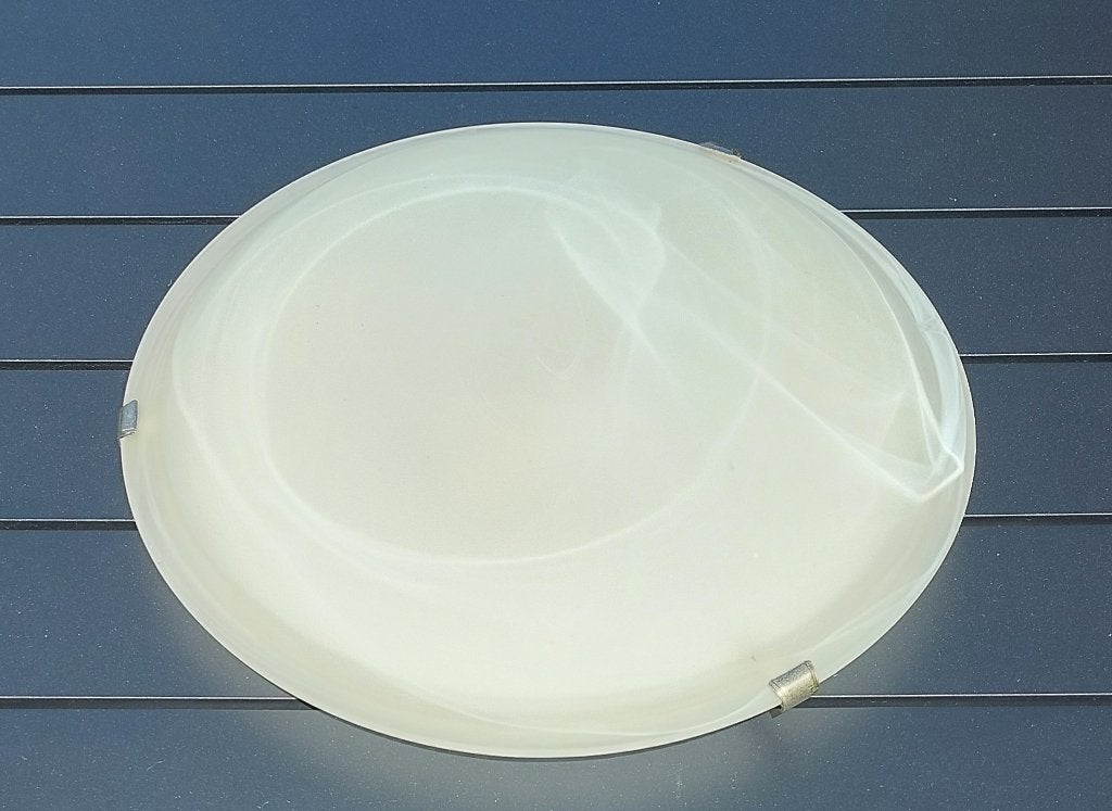 Plafonnier Lucide Albastro (Ø 40 cm) – 2 ampoules LED incl, Blanc, Source lumineuse incluse, Comme neuf, Enlèvement