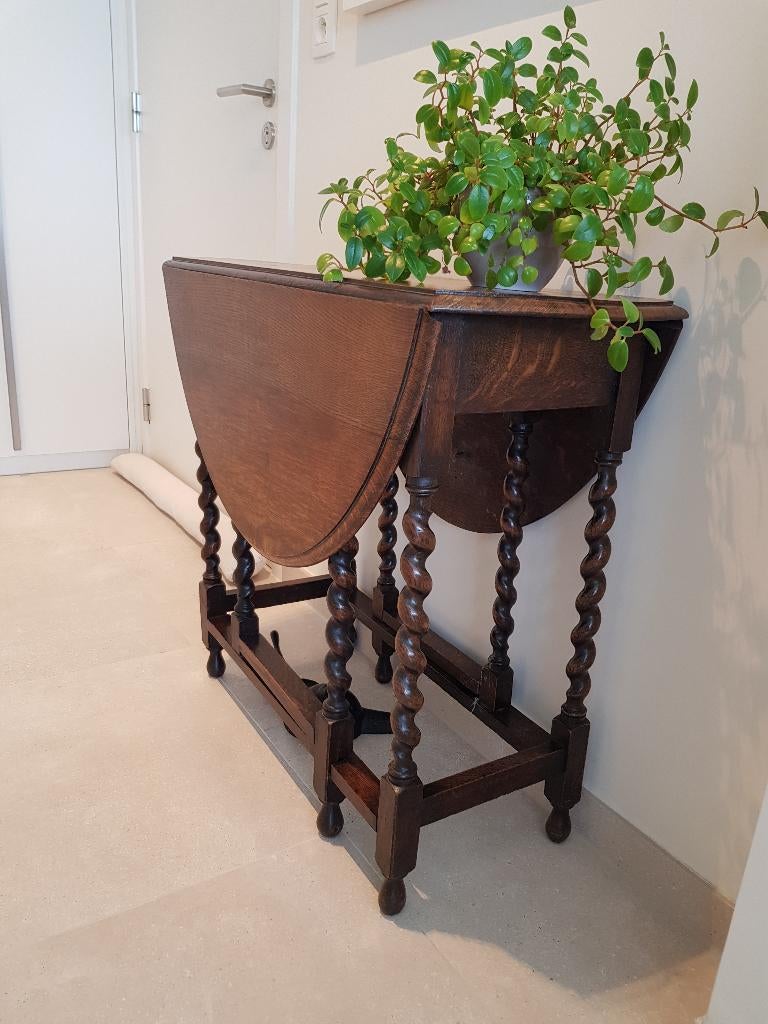 gateleg tafel, Ophalen