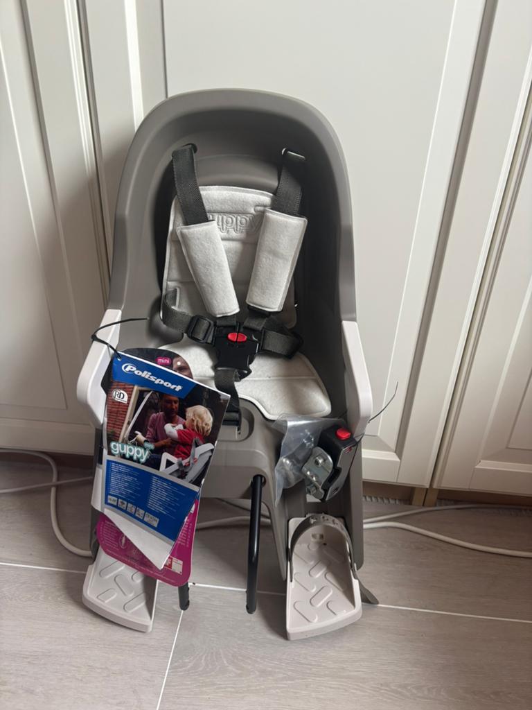 Nieuw fietsstoeltje Polisport Mini Guppy, Ophalen, Zo goed als nieuw