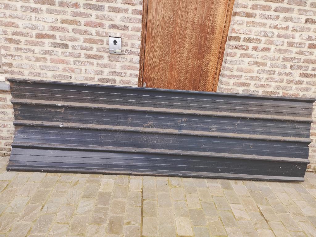 Dakplaten, Blauw, Zo goed als nieuw, Metaal, Ophalen