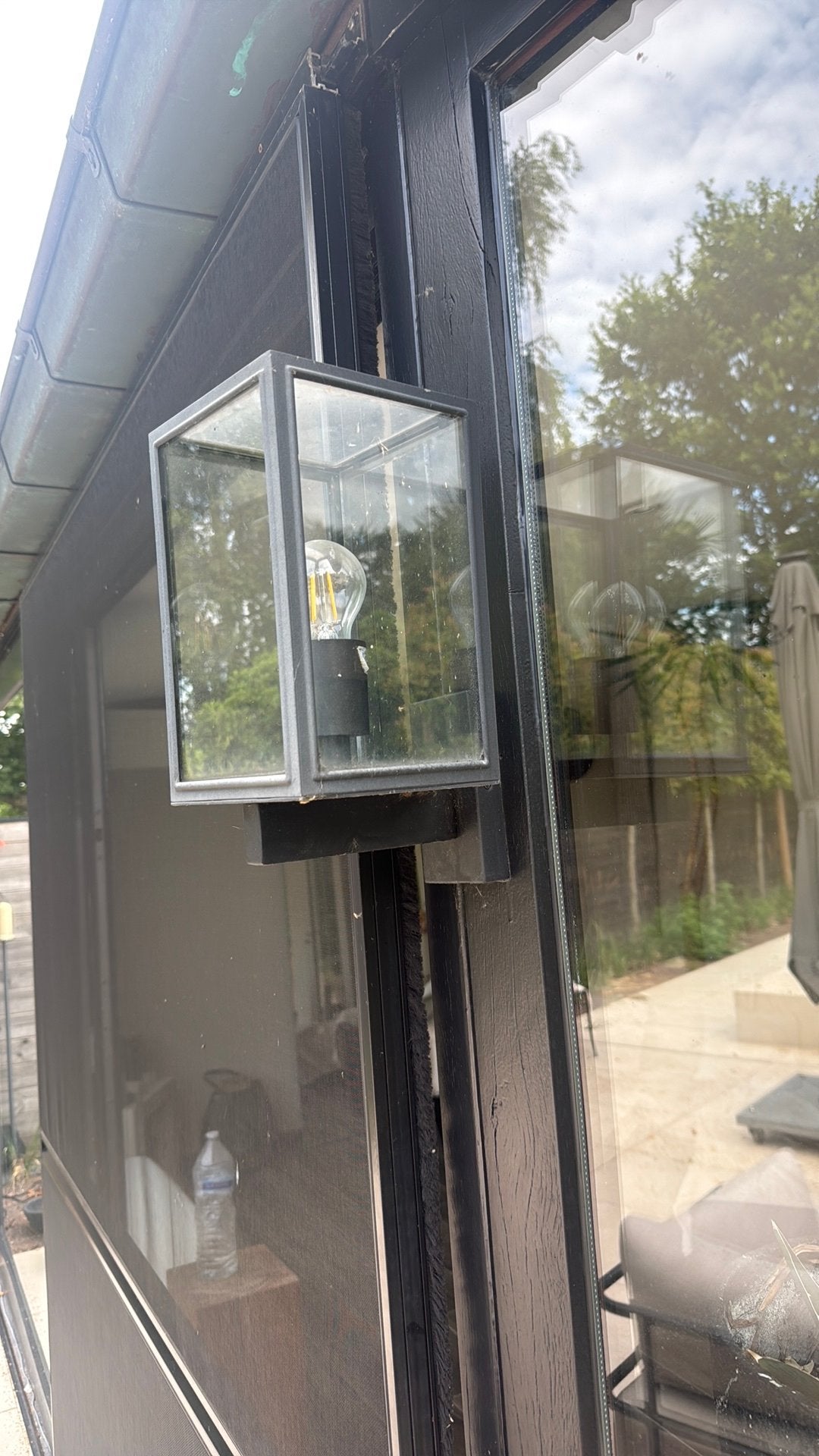 5 landelijke buitenlampen met led, Tuin en Terras, Ophalen, Led