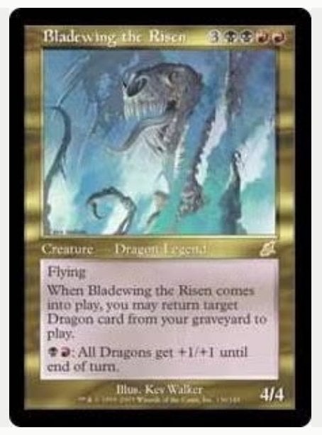 Bladewing the Risen - SCG - MTG - BIJNA NM, Hobby en Vrije tijd, Verzamelkaartspellen | Magic the Gathering, Ophalen of Verzenden